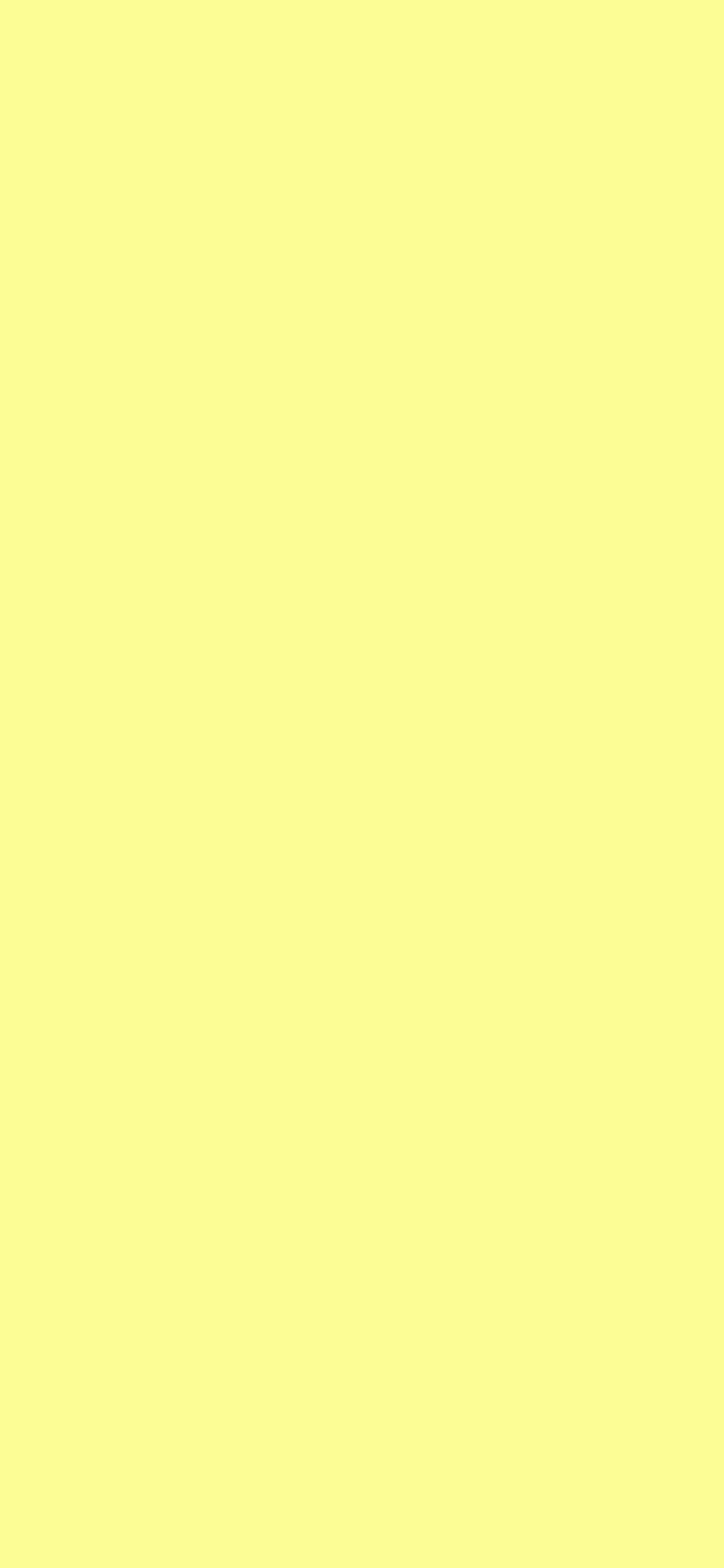 1125x2436 Pastel Yellow Solid Color Background