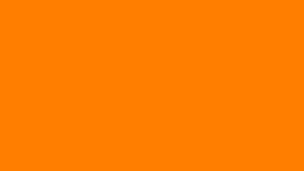 1280x720 Amber Orange Solid Color Background