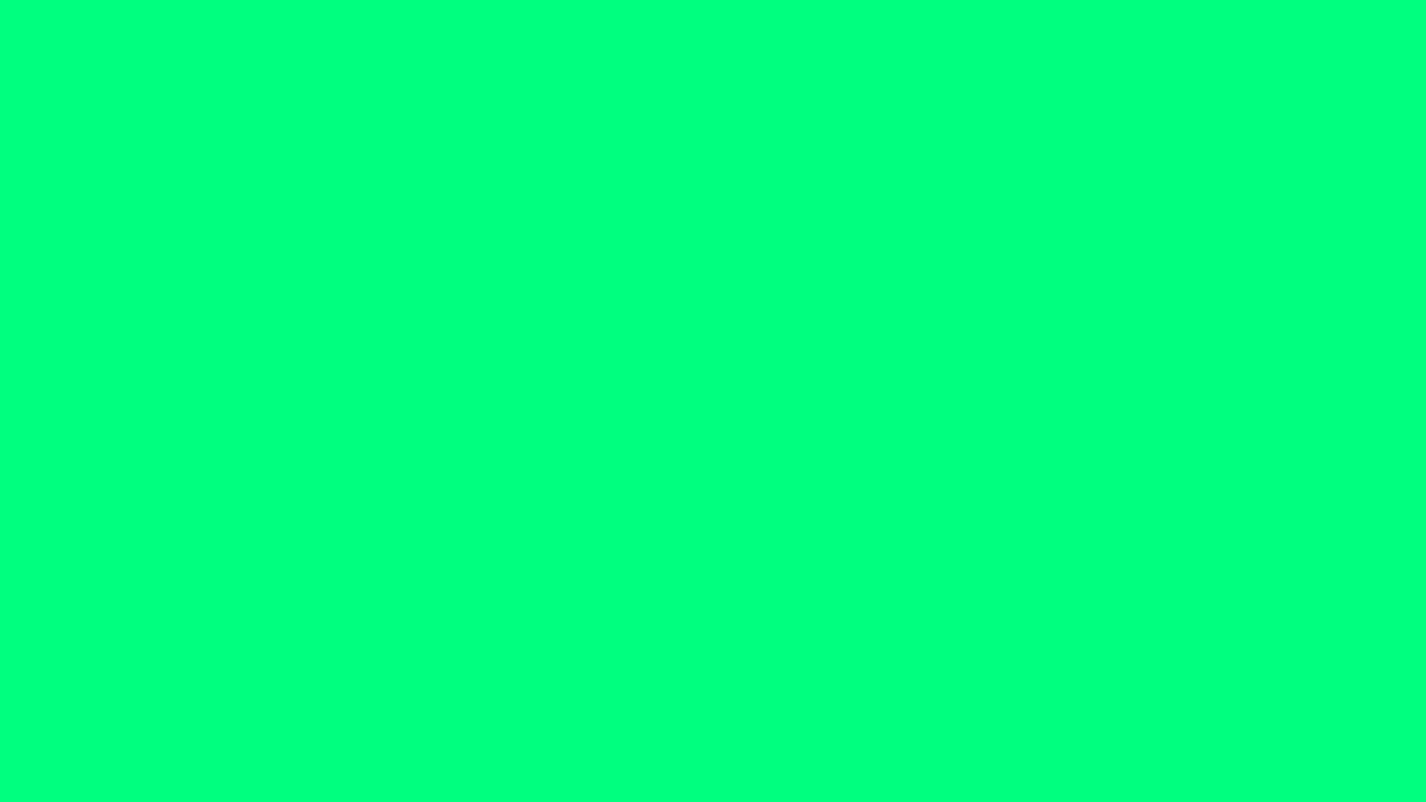 1280x720 Guppie Green Solid Color Background