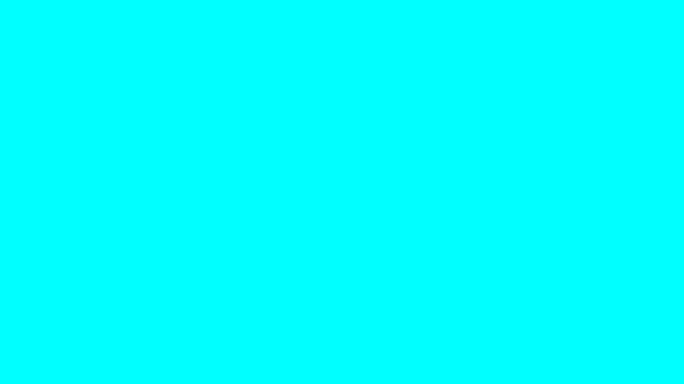 1366x768 Cyan Solid Color Background
