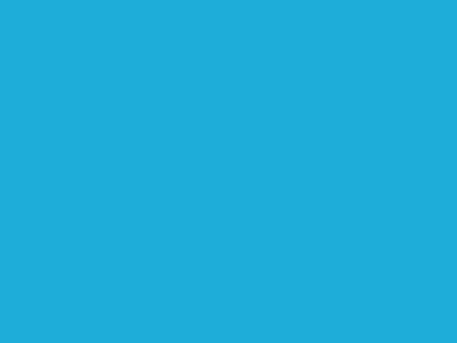 1600x1200 Bright Cerulean Solid Color Background