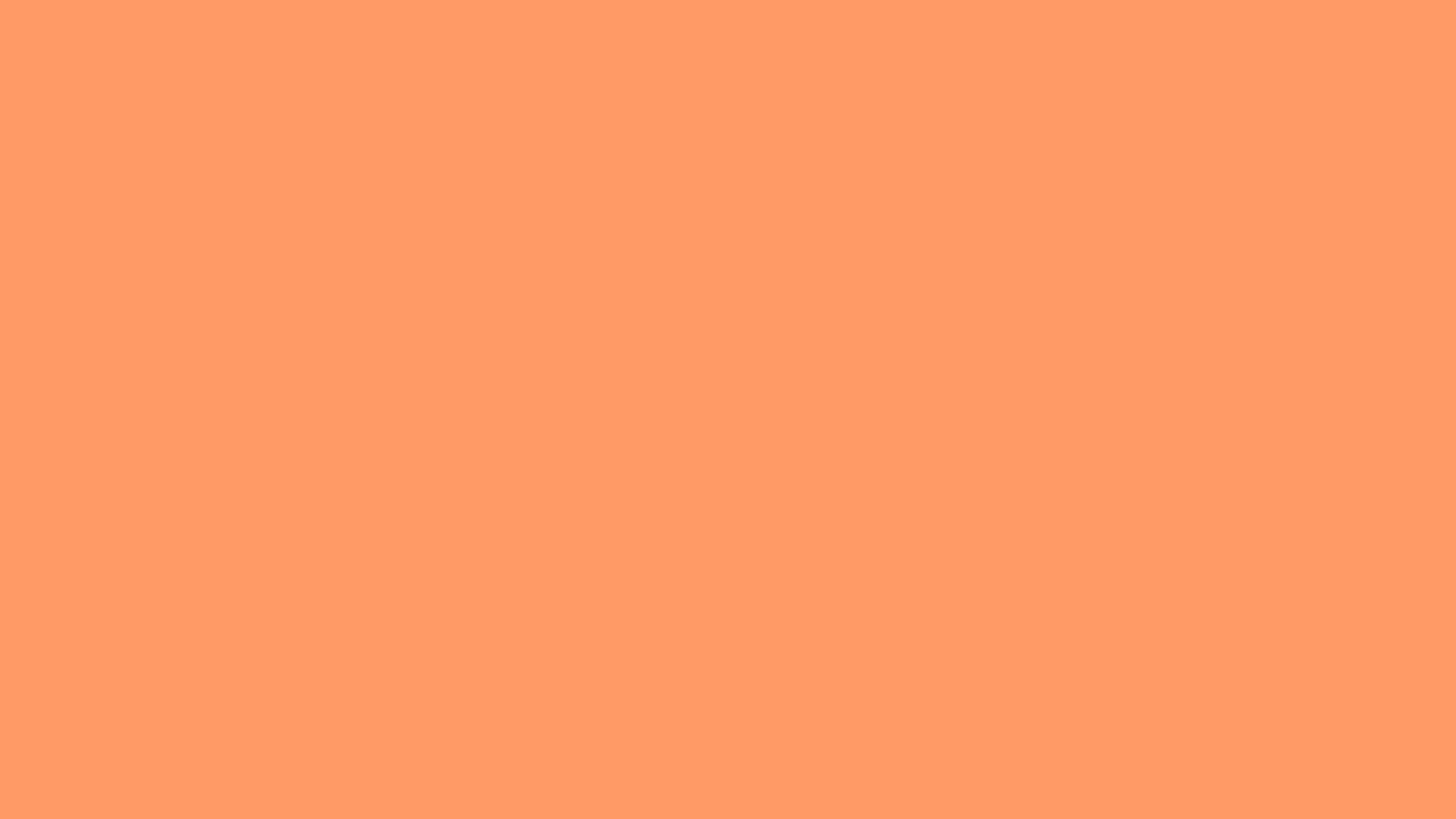2560x1440 Atomic Tangerine Solid Color Background